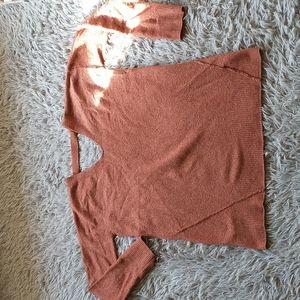 Maurice's Cinnamon Brown V Neck Dolman Sleeve Bar Back Over Sized Sweater